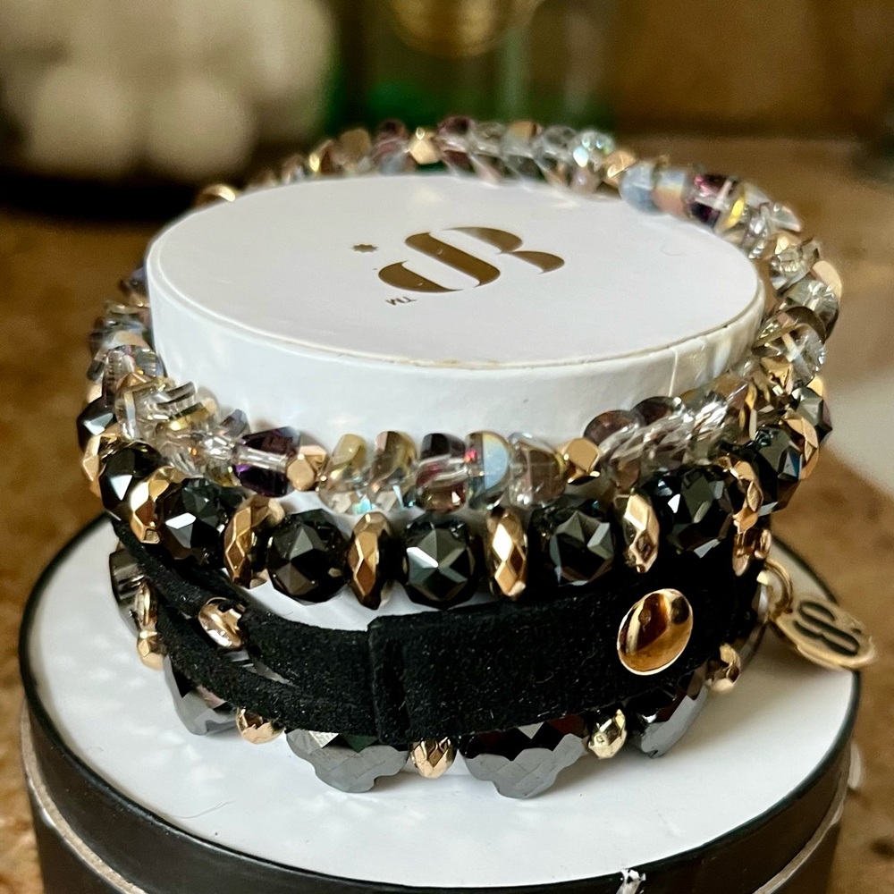 Bomb Party New Year’s Eve Bash Retro Stack w/Removable Diamond CZ Ball Charm! - Picture 3 of 12